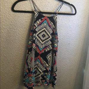 Strappy colorful tank top